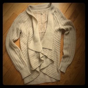 Sonoma light weight cream cardigan